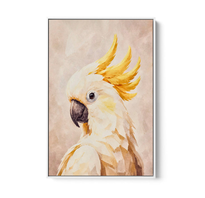 My Cockatoo Friend - Print of Sulphur Crested Art or Stretched Canvas
