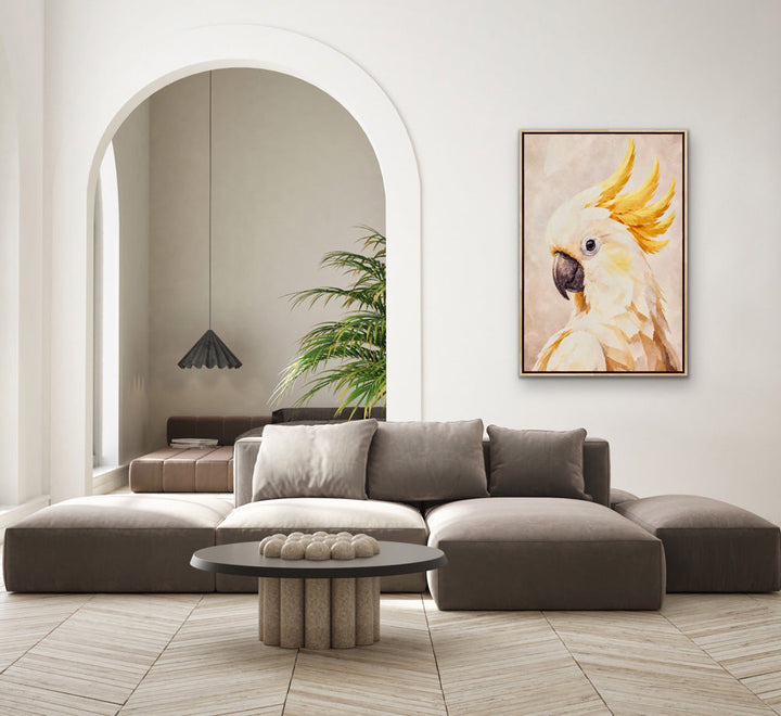 My Cockatoo Friend - Print of Sulphur Crested Art or Stretched Canvas