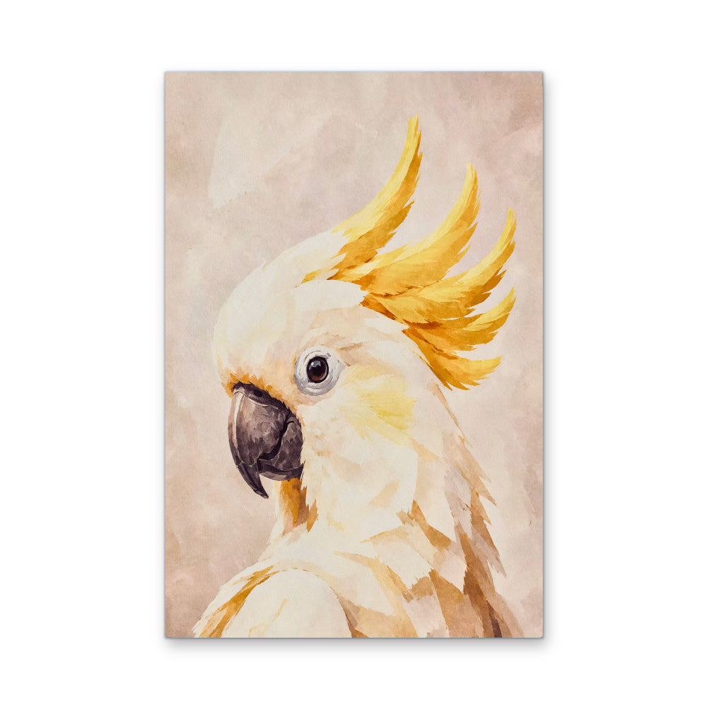 My Cockatoo Friend - Print of Sulphur Crested Art or Stretched Canvas