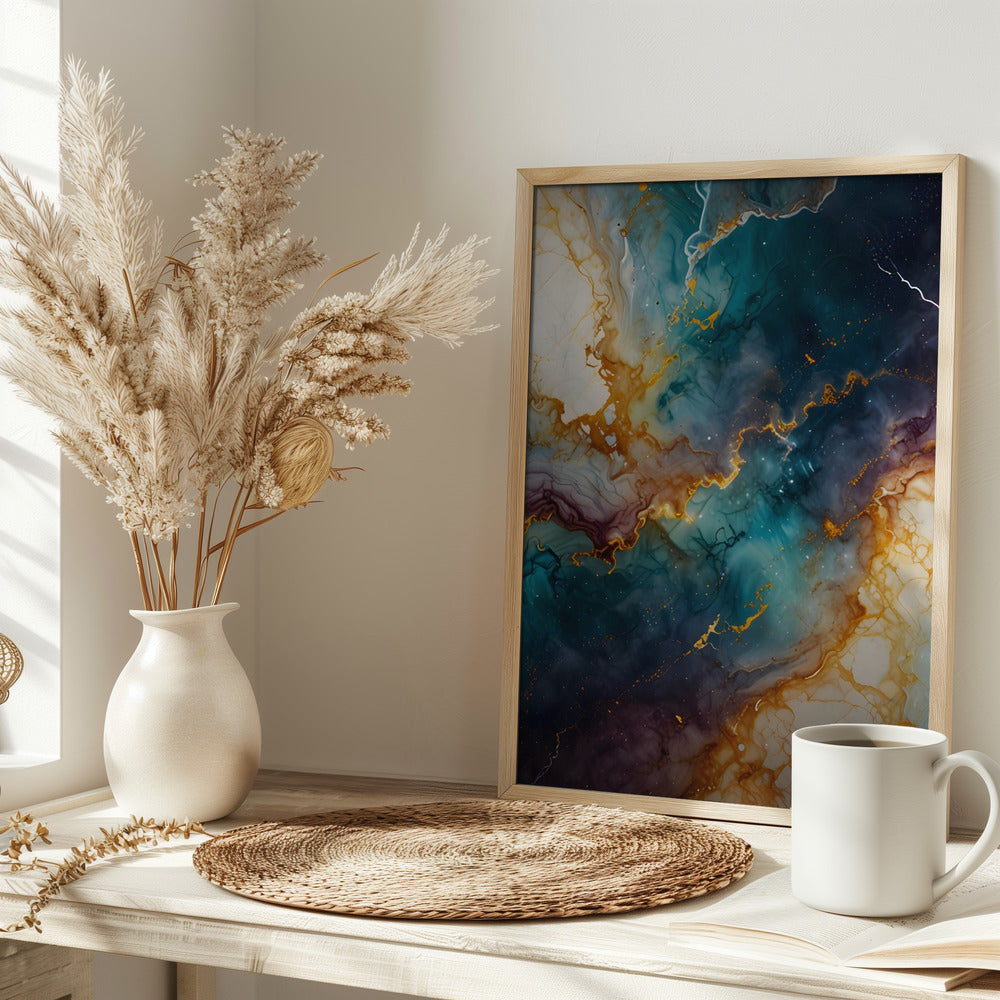 Mystic Marble - Stretched Canvas, Poster or Fine Art Print I Heart Wall Art