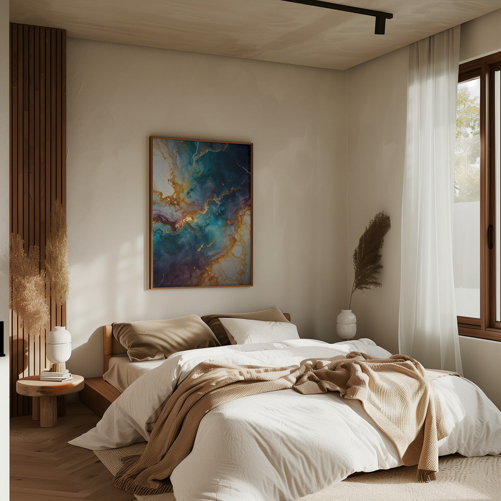 Mystic Marble - Stretched Canvas, Poster or Fine Art Print I Heart Wall Art