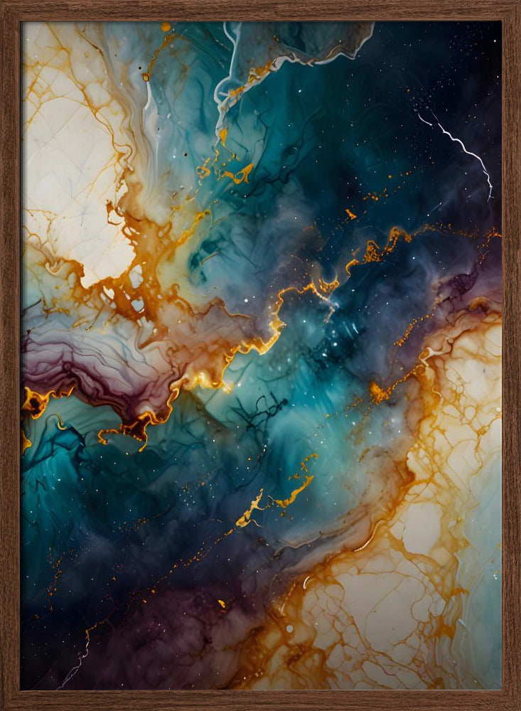 Mystic Marble - Stretched Canvas, Poster or Fine Art Print I Heart Wall Art