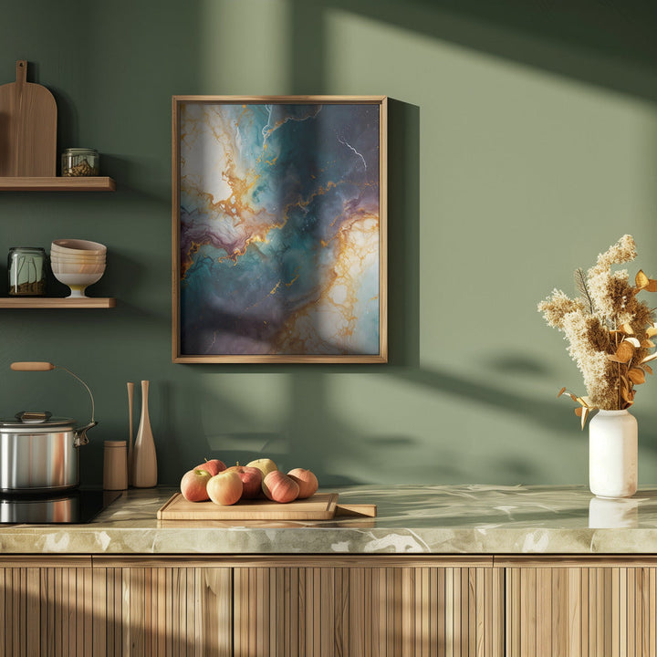 Mystic Marble - Stretched Canvas, Poster or Fine Art Print I Heart Wall Art