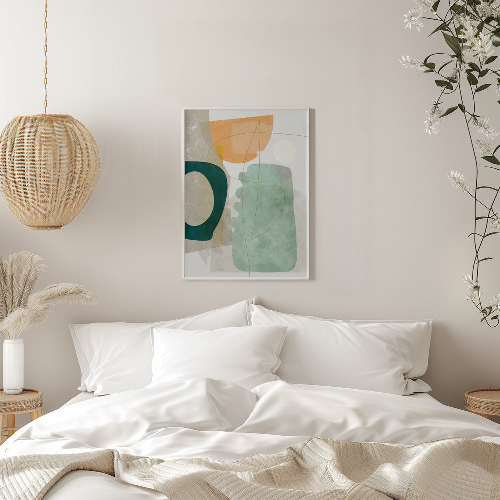 Nature Friendly Terracotta 2 Aquarell Kopie - Stretched Canvas, Poster or Fine Art Print I Heart Wall Art