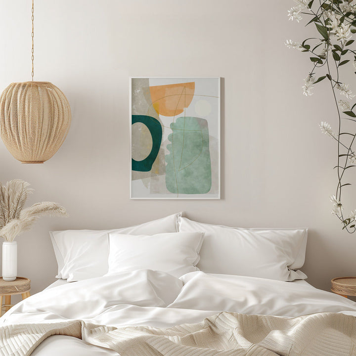 Nature Friendly Terracotta 2 Aquarell Kopie - Stretched Canvas, Poster or Fine Art Print I Heart Wall Art