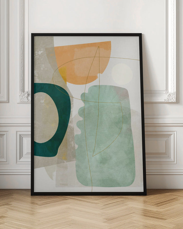 Nature Friendly Terracotta 2 Aquarell Kopie - Stretched Canvas, Poster or Fine Art Print I Heart Wall Art