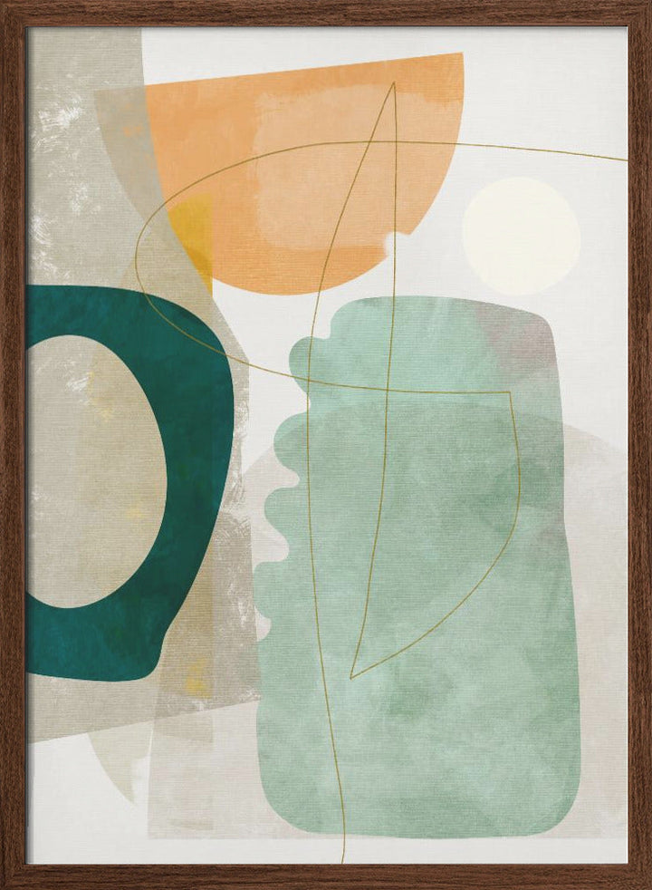 Nature Friendly Terracotta 2 Aquarell Kopie - Stretched Canvas, Poster or Fine Art Print I Heart Wall Art