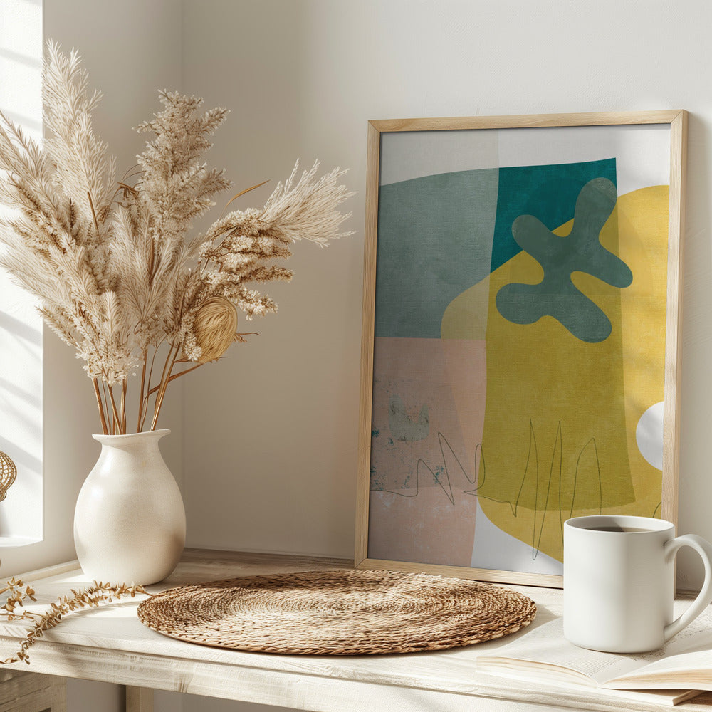 Nature Friendly Terracotta 3 Aquarell Kopie - Stretched Canvas, Poster or Fine Art Print I Heart Wall Art