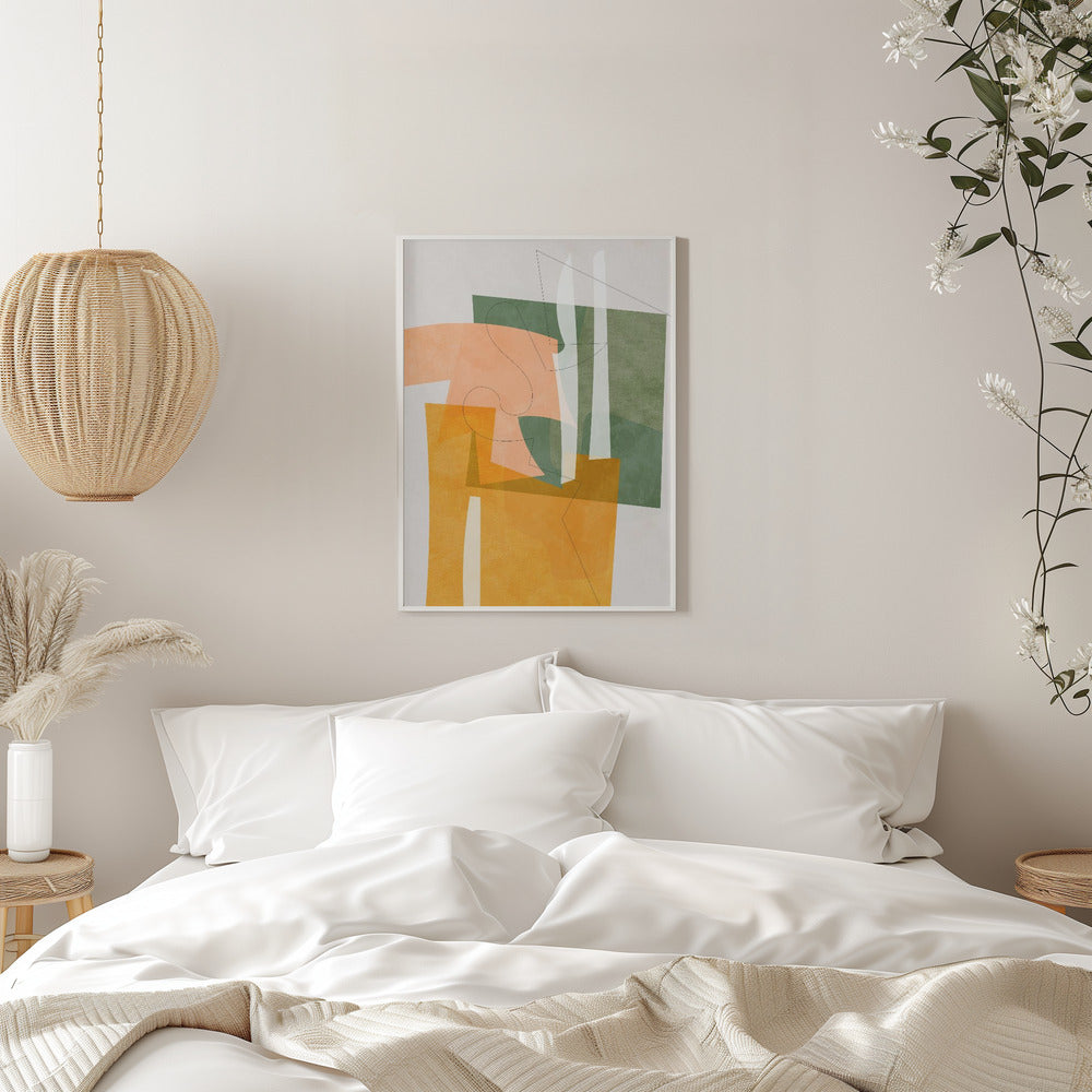 Nature Friendly Terracotta 8 Aquarell Kopie - Stretched Canvas, Poster or Fine Art Print I Heart Wall Art