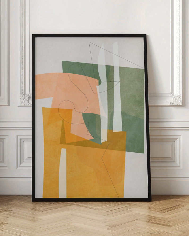 Nature Friendly Terracotta 8 Aquarell Kopie - Stretched Canvas, Poster or Fine Art Print I Heart Wall Art