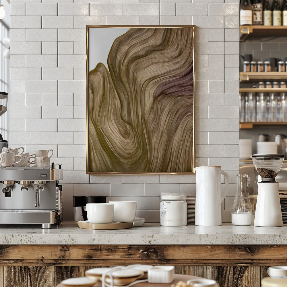 Nature line IV - Stretched Canvas, Poster or Fine Art Print I Heart Wall Art