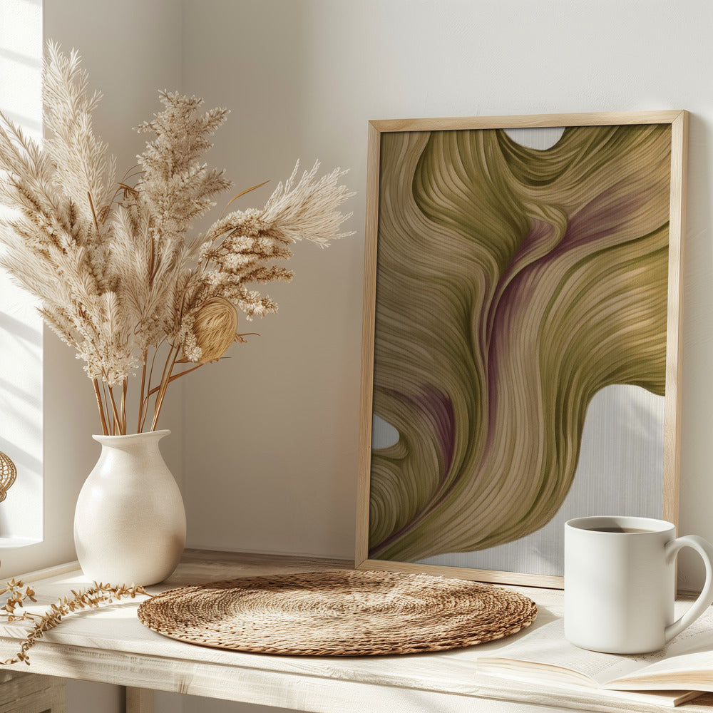 Nature line V - Stretched Canvas, Poster or Fine Art Print I Heart Wall Art