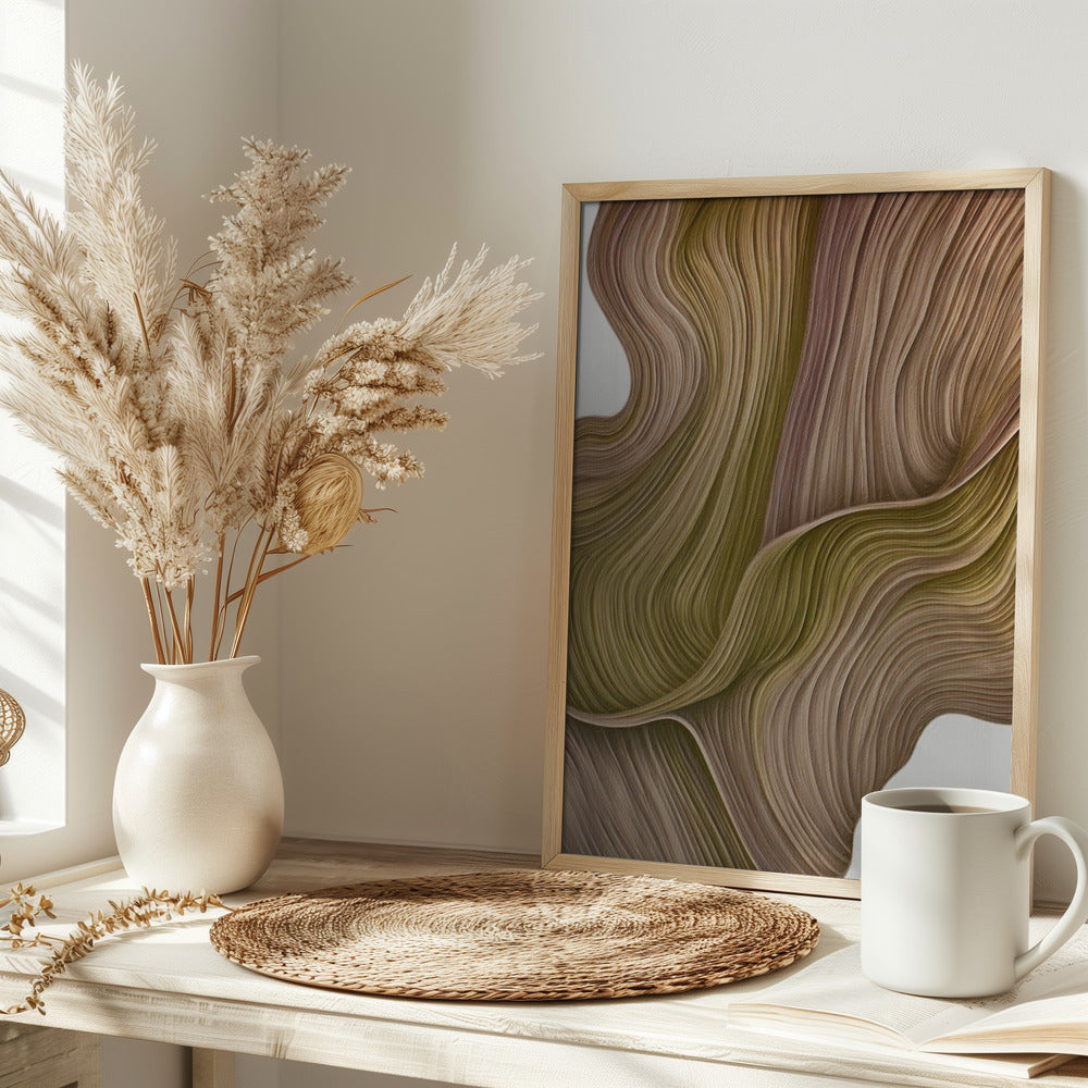 Nature line VI - Stretched Canvas, Poster or Fine Art Print I Heart Wall Art