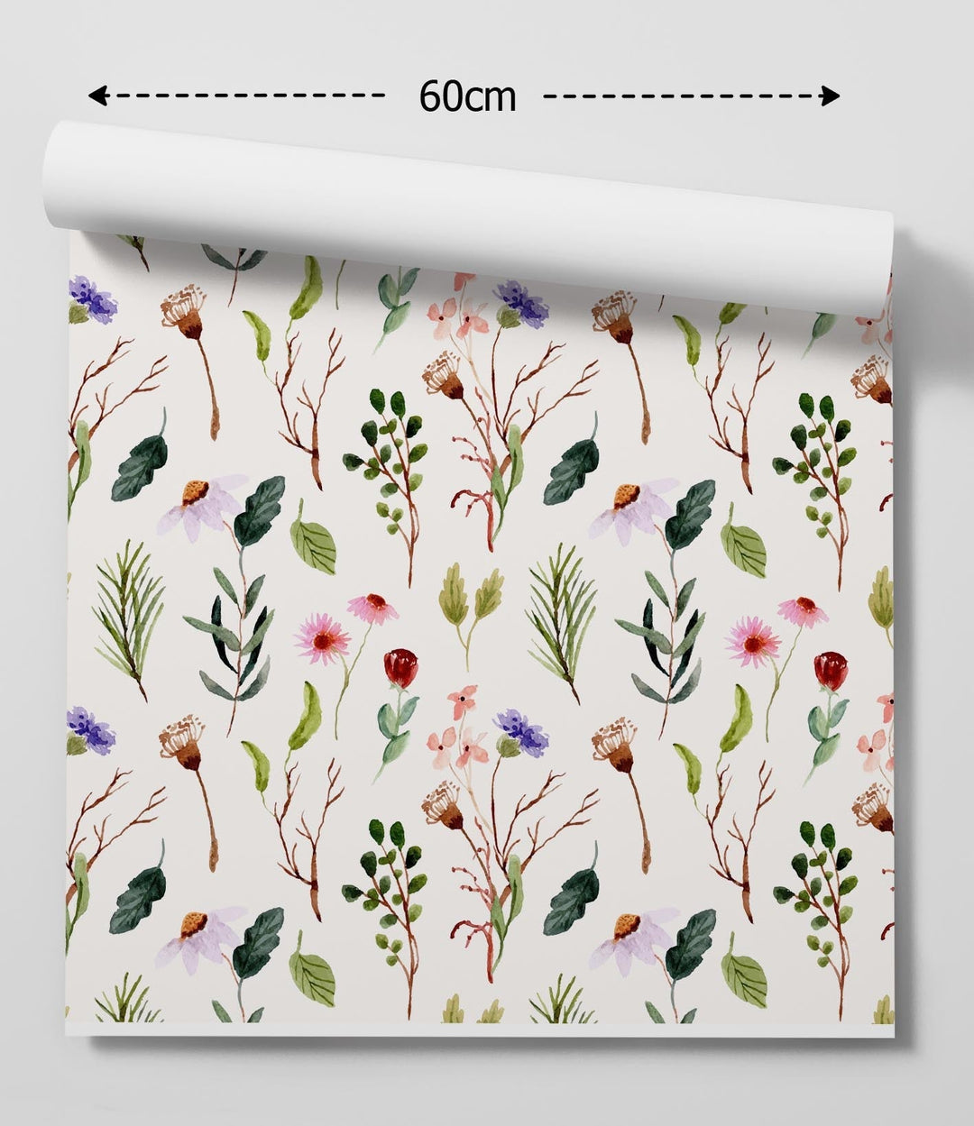 Nature Wild- Watercolour Floral Peel and Stick Wallpaper