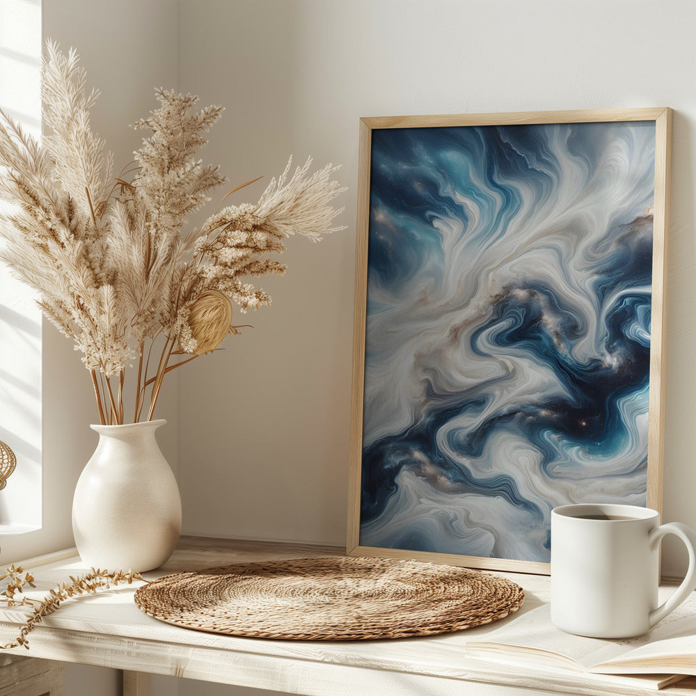 Nebula Flow - Stretched Canvas, Poster or Fine Art Print I Heart Wall Art