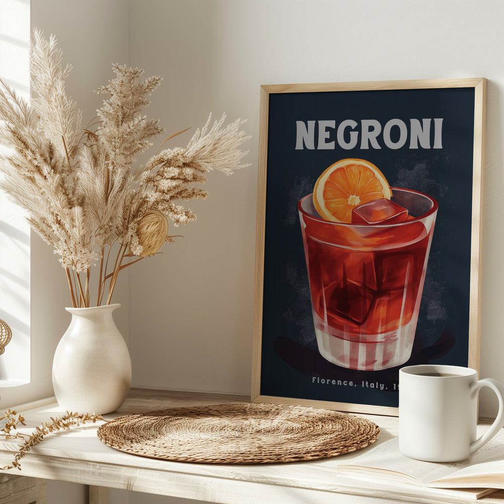 Negroni Florence 2 - Stretched Canvas, Poster or Fine Art Print I Heart Wall Art