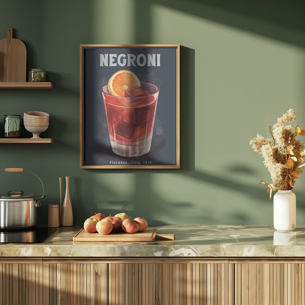 Negroni Florence 2 - Stretched Canvas, Poster or Fine Art Print I Heart Wall Art