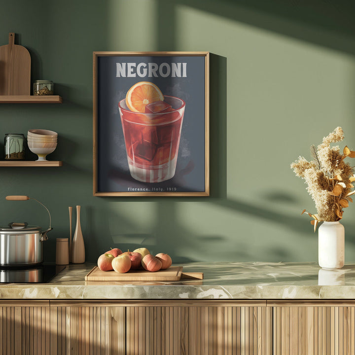 Negroni Florence 2 - Stretched Canvas, Poster or Fine Art Print I Heart Wall Art