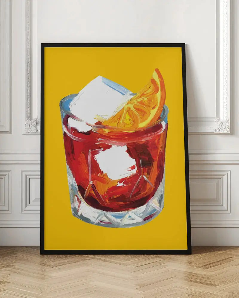 Negroni On Sunshine - Stretched Canvas, Poster or Fine Art Print I Heart Wall Art