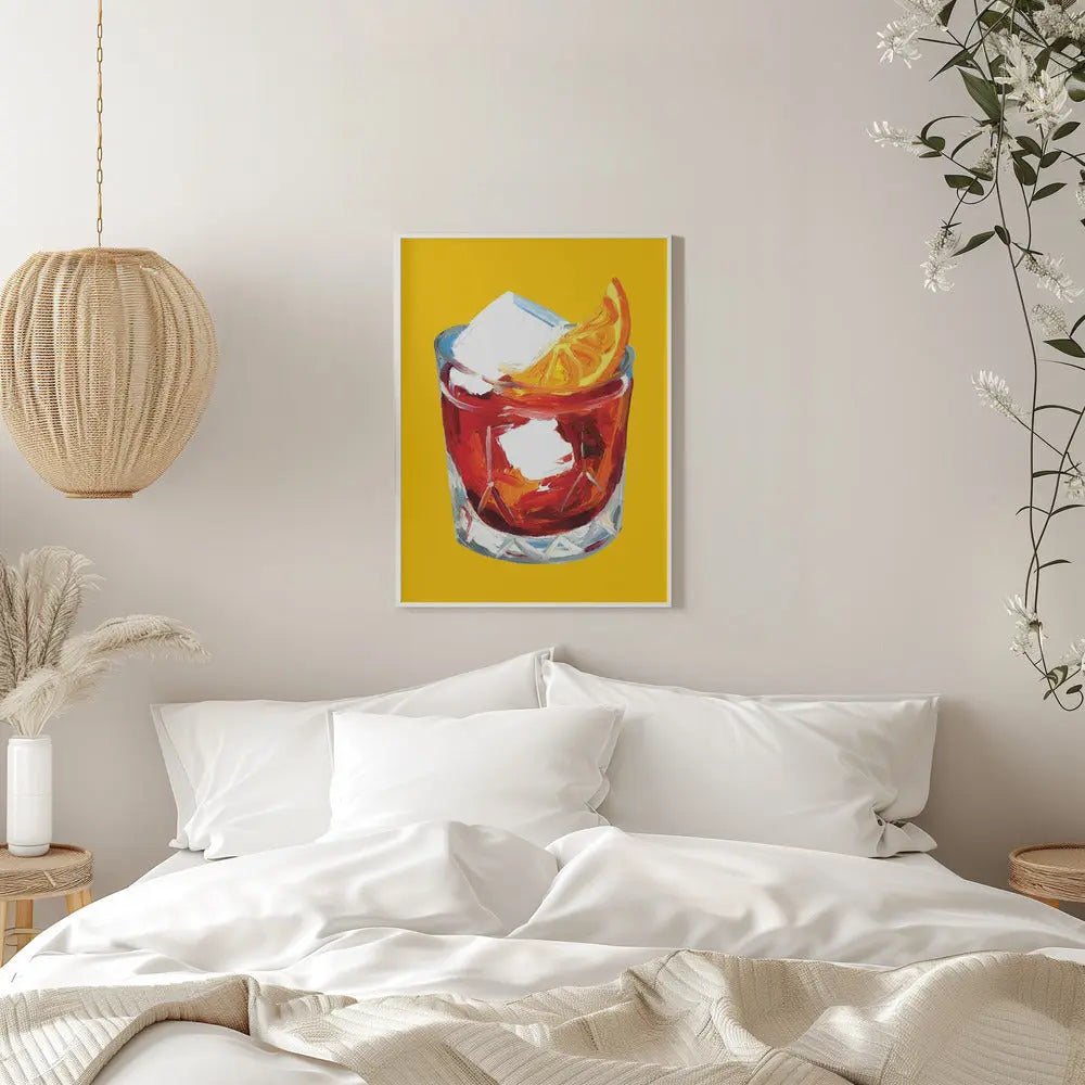 Negroni On Sunshine - Stretched Canvas, Poster or Fine Art Print I Heart Wall Art