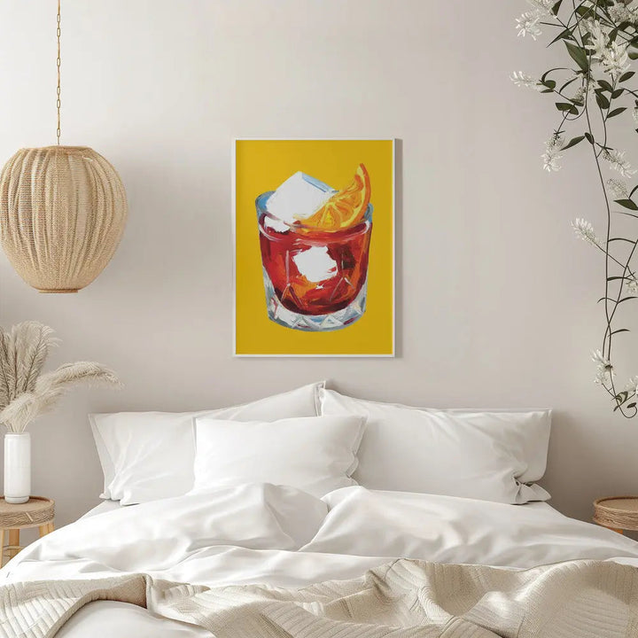 Negroni On Sunshine - Stretched Canvas, Poster or Fine Art Print I Heart Wall Art
