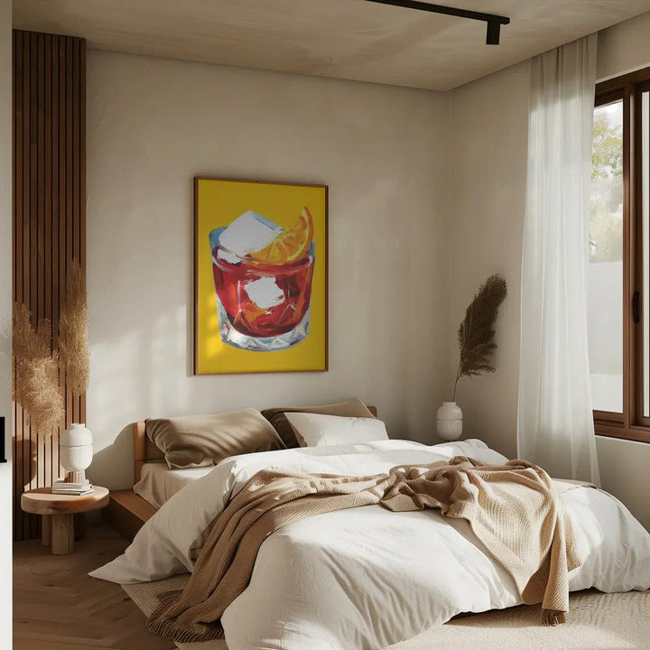 Negroni On Sunshine - Stretched Canvas, Poster or Fine Art Print I Heart Wall Art