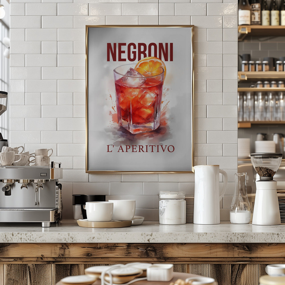 Negroni - Stretched Canvas, Poster or Fine Art Print I Heart Wall Art