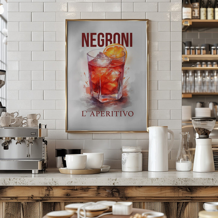 Negroni - Stretched Canvas, Poster or Fine Art Print I Heart Wall Art