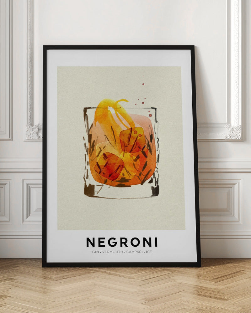 Negroni - Stretched Canvas, Poster or Fine Art Print I Heart Wall Art