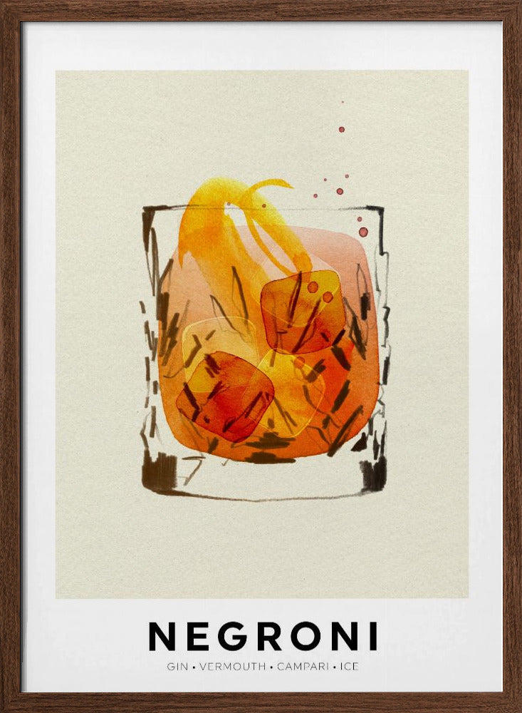 Negroni - Stretched Canvas, Poster or Fine Art Print I Heart Wall Art