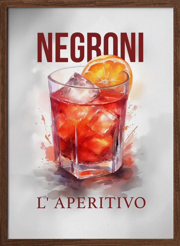Negroni - Stretched Canvas, Poster or Fine Art Print I Heart Wall Art