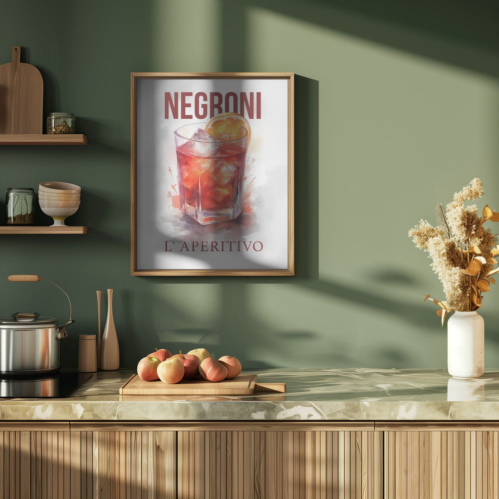 Negroni - Stretched Canvas, Poster or Fine Art Print I Heart Wall Art