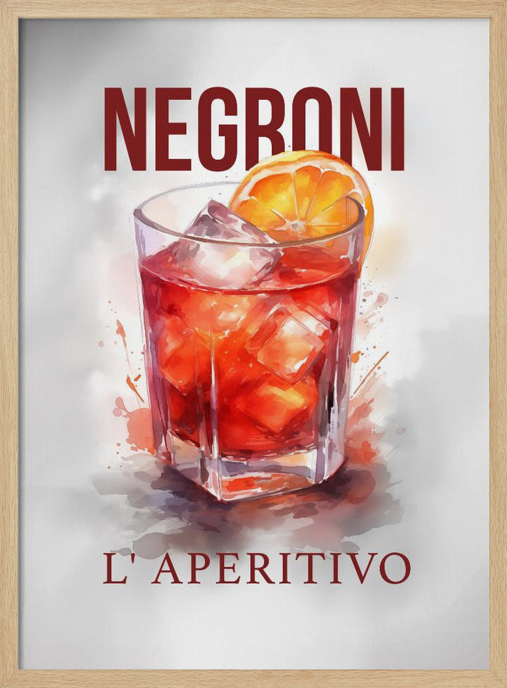 Negroni - Stretched Canvas, Poster or Fine Art Print I Heart Wall Art