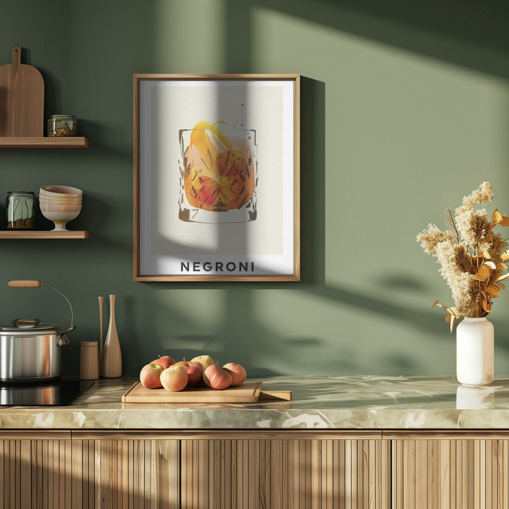 Negroni - Stretched Canvas, Poster or Fine Art Print I Heart Wall Art