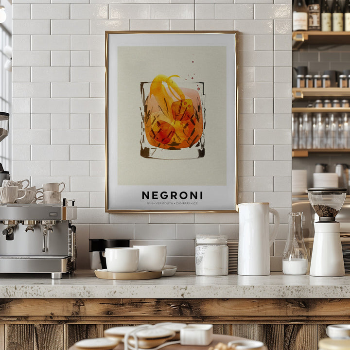 Negroni - Stretched Canvas, Poster or Fine Art Print I Heart Wall Art