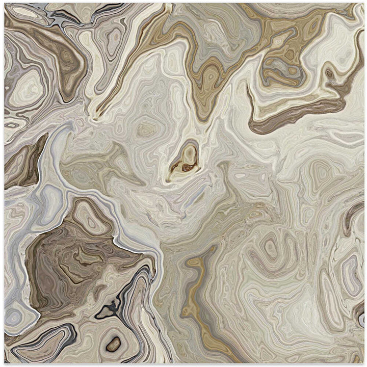 Neutral Organic Swirls - Square Stretched Canvas, Poster or Fine Art Print - I Heart Wall Art - Poster Print, Canvas Print or Framed Art Print