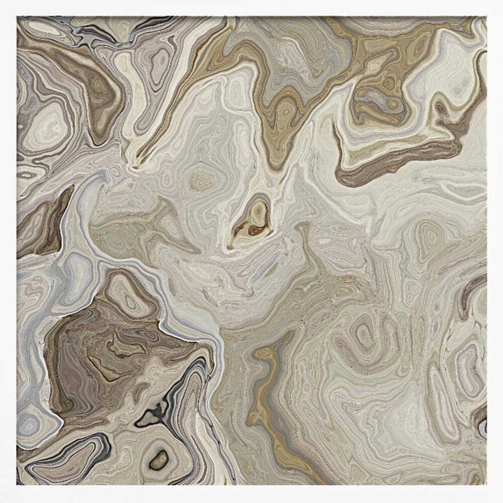 Neutral Organic Swirls - Square Stretched Canvas, Poster or Fine Art Print - I Heart Wall Art - Poster Print, Canvas Print or Framed Art Print
