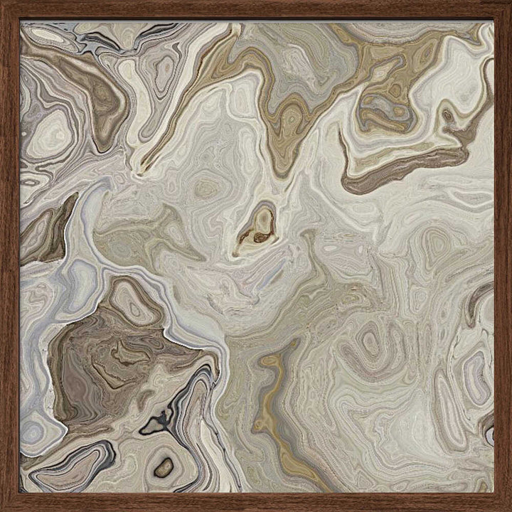 Neutral Organic Swirls - Square Stretched Canvas, Poster or Fine Art Print - I Heart Wall Art - Poster Print, Canvas Print or Framed Art Print