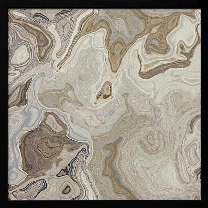Neutral Organic Swirls - Square Stretched Canvas, Poster or Fine Art Print - I Heart Wall Art - Poster Print, Canvas Print or Framed Art Print