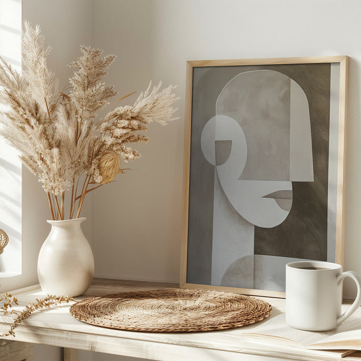 Neutral Portrait - Stretched Canvas, Poster or Fine Art Print I Heart Wall Art