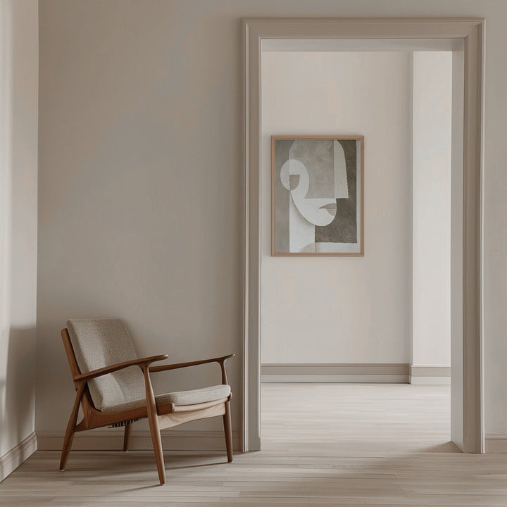 Neutral Portrait - Stretched Canvas, Poster or Fine Art Print I Heart Wall Art