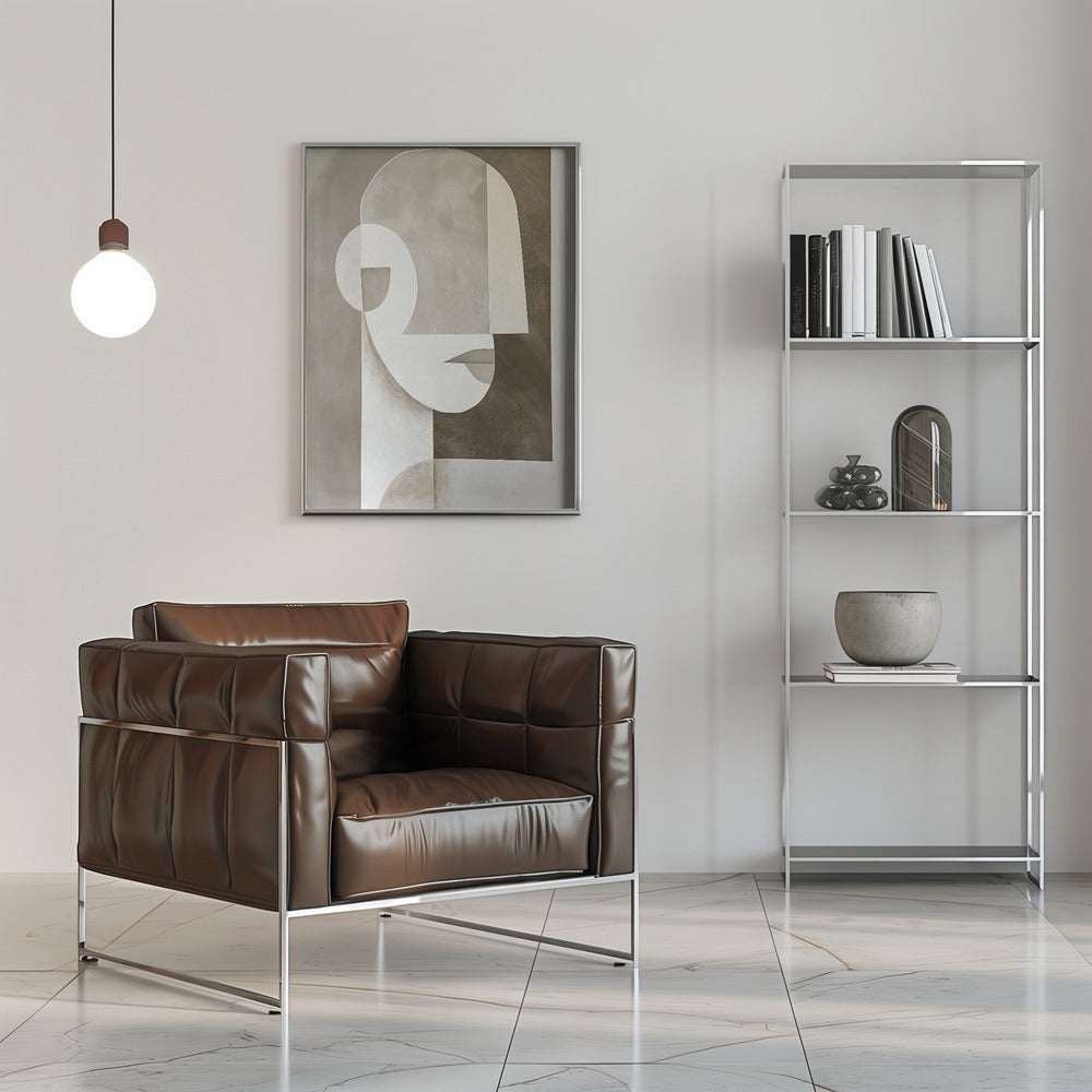 Neutral Portrait - Stretched Canvas, Poster or Fine Art Print I Heart Wall Art