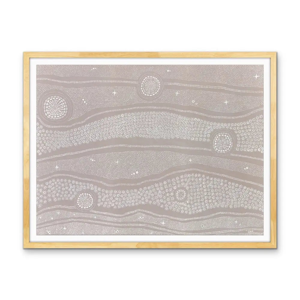 New Born Aboriginal Art Print by Holly Stowers - Canvas or Fine Art Print - Dot Painting I Heart Wall Art Australia 