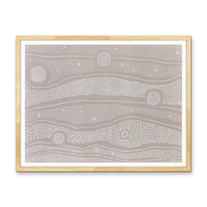 New Born Aboriginal Art Print by Holly Stowers - Canvas or Fine Art Print - Dot Painting I Heart Wall Art Australia 