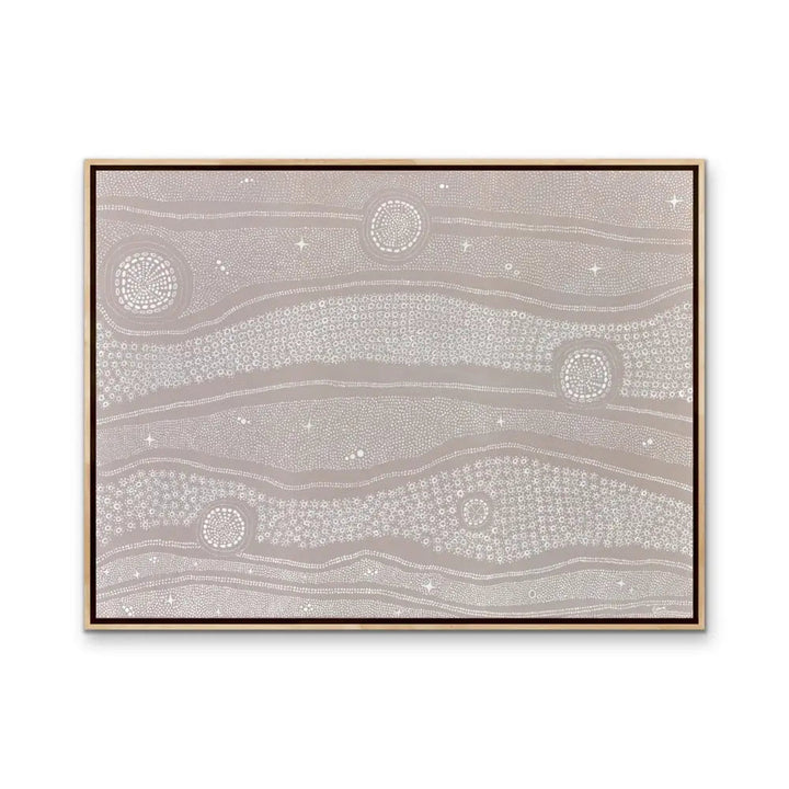New Born Aboriginal Art Print by Holly Stowers - Canvas or Fine Art Print - Dot Painting I Heart Wall Art Australia 