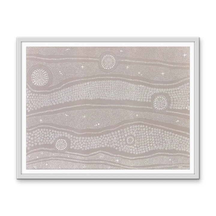 New Born Aboriginal Art Print by Holly Stowers - Canvas or Fine Art Print - Dot Painting I Heart Wall Art Australia 