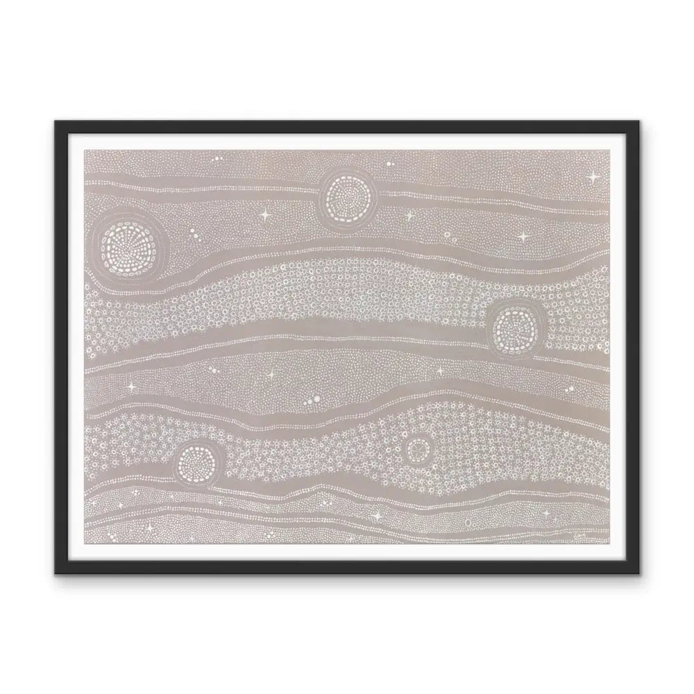 New Born Aboriginal Art Print by Holly Stowers - Canvas or Fine Art Print - Dot Painting I Heart Wall Art Australia 