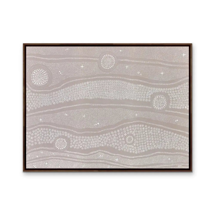 New Born Aboriginal Art Print by Holly Stowers - Canvas or Fine Art Print - Dot Painting I Heart Wall Art Australia 