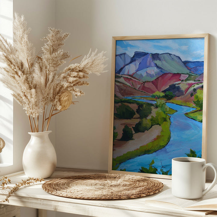 New Mexico River - Stretched Canvas, Poster or Fine Art Print I Heart Wall Art