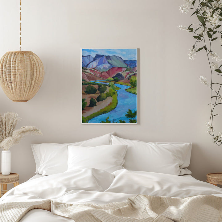 New Mexico River - Stretched Canvas, Poster or Fine Art Print I Heart Wall Art